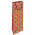 Nekupto Geschenktasche für Flasche 15 x 40 cm Rot Folklore