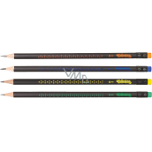 Colorino Bleistift Star HB mit Radiergummi schwarz 1 Stück verschiedene Farben