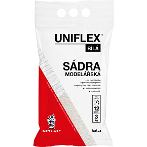 Uniflex Gips weiß, Modelliergips, 3 kg