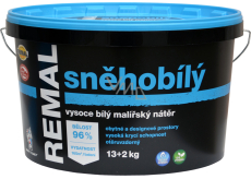 REMAL Sněhobílý vysoce bílá barva na zeď, 13+2 kg