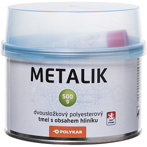 Polykar Metallik Zweikomponenten-Spachtel für Metall und Karosserie, 500 g