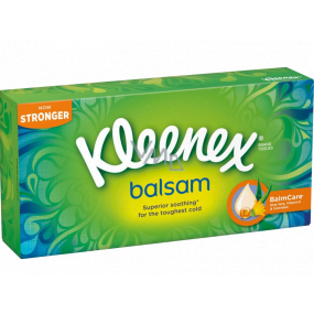 Kleenex Balsam Hygienetaschentücher mit Ringelblumenextrakt 3 Schichten 80 Stück