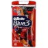Gillette Blue 3 Special Edition Rasierer rot 3 Klingen für Herren 6 Stück