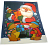 Fensterfolie ohne kleberfarbenen Weihnachtsmann und trägt 43 x 30 cm