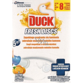 Duck Fresh Discs Active Citrus WC-Gel für hygienische Sauberkeit und Frische der Toilette 36 ml