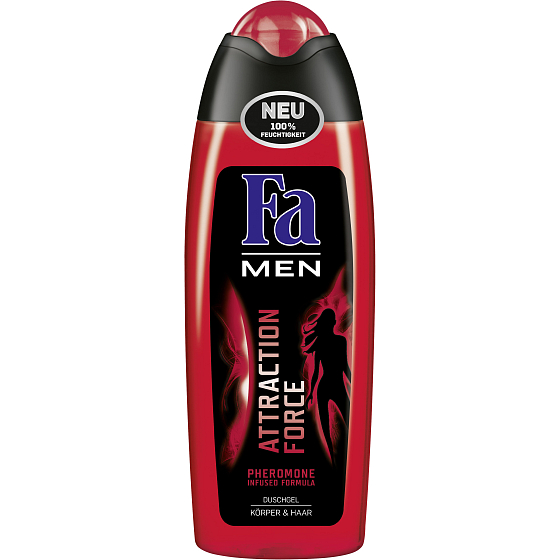 Fa Men Attraction Force Duschgel für Körper und Haare für Männer 250 ml