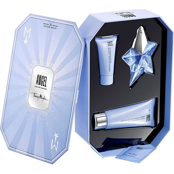 Thierry Mugler Angel parfümiertes Wasser für Frauen 25 ml + Körperlotion 100 ml + Duschgel 30 ml + Körpercreme 10 ml, Geschenkset
