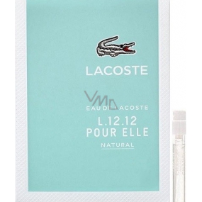 Lacoste Eau de Lacoste L.12.12 Gießen Sie Elle Natural Eau de Toilette für Frauen 1,5 ml mit Spray, Fläschchen