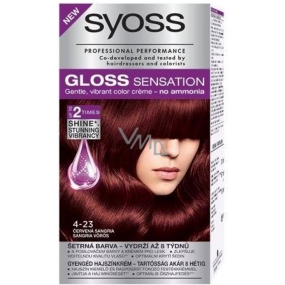 Syoss Gloss Sensation Sanfte Haarfarbe ohne Ammoniak 4-23 Rote Sangria 115 ml
