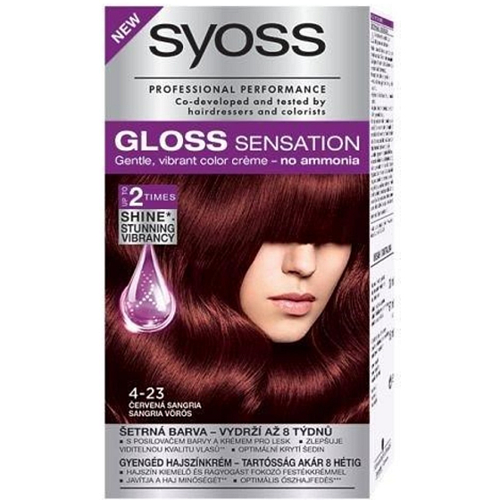 Syoss Gloss Sensation Sanfte Haarfarbe ohne Ammoniak 4-23 Rote Sangria 115 ml
