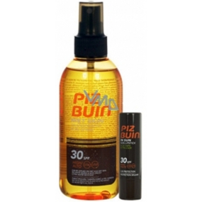 Piz Buin Wet Skin SPF30 transparentes Sonnenspray 150 ml + SPF30 Lippenbalsam 4,9 g, Duopack