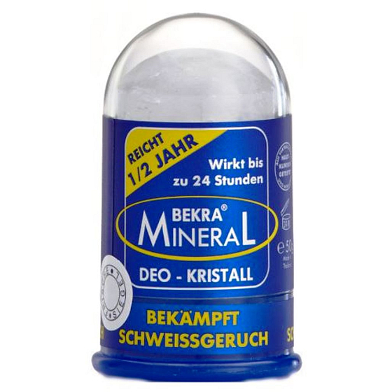 Bekra Mineral Natürliches Mineral Antitranspirant Deodorant fester Kristall 50 g