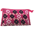 Etue Square Pink mit schwarzen und rosa Blüten 21 x 14 x 6 cm 70190