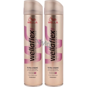 Wella Wellaflex Ultra Strong Halten Sie das ultrastarke Haarspray 2 x 250 ml, Duopack