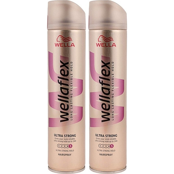 Wella Wellaflex Ultra Strong Halten Sie das ultrastarke Haarspray 2 x 250 ml, Duopack