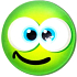 Nekupto Magnet Emoji Smiley Rad grün 4 cm