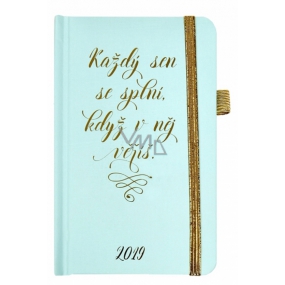 Albi Diary 2019 Tasche mit Gummiband Jeder Traum Neuwertig 9,5 x 15 x 1,3 cm