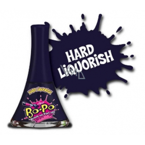 Bo-Po Nagellack Peeling schwarz mit dem Duft von Hard Liquorish für Kinder 5,5 ml
