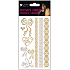 Tattoo Aufkleber Gold und Silber 15 x 9 cm 1148