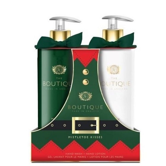 Grace Cole Mistletoe - Mistel-Flüssigseifenspender 500 ml + Handmilchspender 500 ml, kosmetisches Handpflegeset