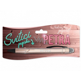 Nekupto Glühender Stift mit dem Namen Petra, Touch Tool Controller 15 cm