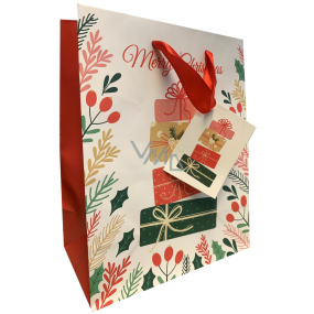 Ditipo Geschenkpapier Tasche 22,5 x 17,5 x 10 cm Weihnachtsgeschenke