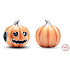 Charm Sterling Silber 925 Leuchtender Kürbis - Glow in the Dark, Halloween Armband Perle