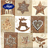 Nekupto Papierservietten 3 Lagen 33 x 33 cm 20 Stück Weihnachtslebkuchen, Dekorationen