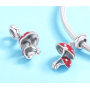 Charms Sterling Silber 925 Fliegenpilze, Natur Armband Anhänger