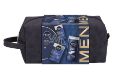 Nivea Men Anti-Age Hyaluron Tagescreme 50 ml + Nivea Men Hyaluron After Shave Balsam 100 ml + Nivea Men Protect & Care Duschgel 250 ml, Pflegeset für Männer