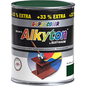 Dupli-Color Alkyton Glanz, selbstgrundierende Rostfarbe, Ral 6005 moosgrün, 1 l