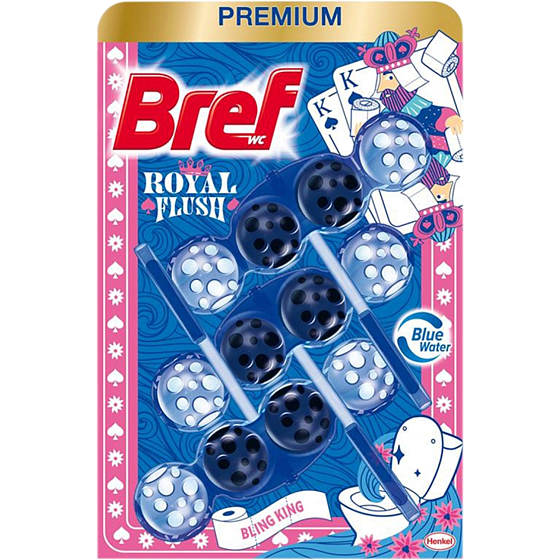 Bref WC Bling King, WC-Kugeln, 3 × 50 g