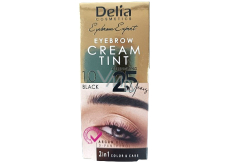 Delia Cosmetics Color Cream Färbende Augenbrauencreme mit Arganöl 1.0 Schwarz 15 ml + 15 ml
