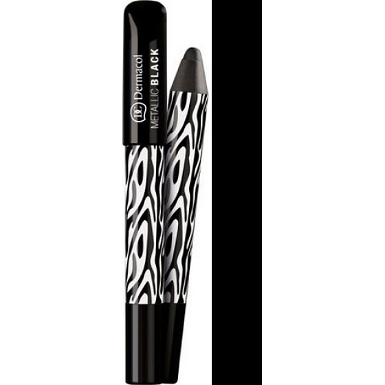 Dermacol Black Sensation Lidschatten & Bleistift 2in1 Metallic Black 1.6g