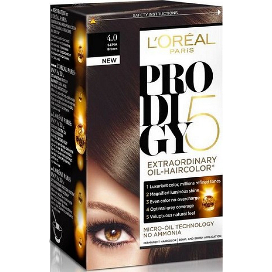Loreal Paris Prodigy 5 Haarfarbe 4.0 Braun