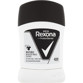 Rexona Men Deodorant-Stick Invisible Black + White, 50 ml