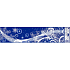 Fensterfolie ohne Kleber Schneeverwehungsflocken Streifen 64 x 15 cm / 4 /