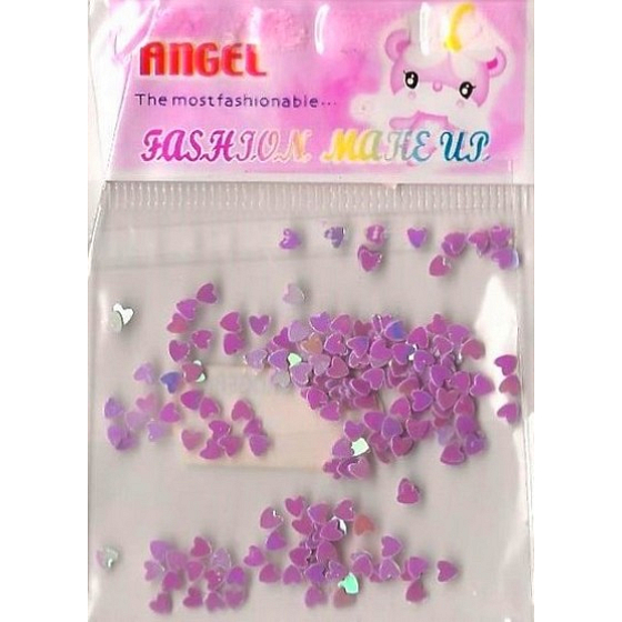 Engel Nagel Dekorationen Herzen hellviolett 1 Packung