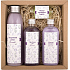 Bohemia Gifts Spa Lavendel Badeschaum 200 ml + Duschgel 100 ml + Haarshampoo 100 ml + handgemachte Seife 30 g, Kosmetikset