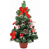 Baum geschmückt rot und weiß 50 cm