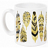 Albi Espresso Mug Federn auf weiß 100 ml