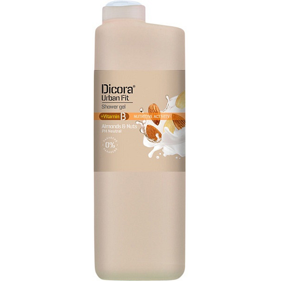 Dicora Urban Fit Vitamin B Mandeln & Nüsse Duschgel für trockene Haut 400 ml