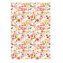 Ditipo Geschenkpapier 70 x 200 cm zart gefärbte Blumen