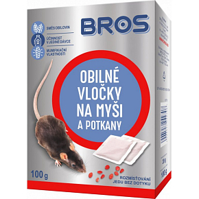 Bros Haferflocken gegen Mäuse, Ratten und Wanderratten, 100 g