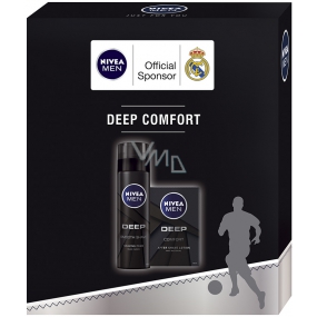 Nivea Men Deep Aftershave 100 ml + Deep Shaving Foam 200 ml, Kosmetikset