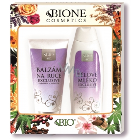 Bione Cosmetics Exclusive & Q10 Körperlotion mit Carnosin und Inosit 500 ml + Handbalsam 200 ml, Kosmetikset