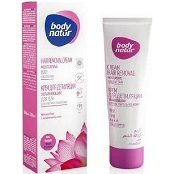 Body Natur Enthaarungscreme mit Lotusblütenextrakt für den Körper 100 ml