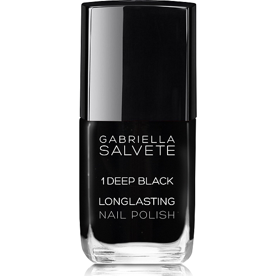 Gabriella Salvete Longlasting Emaille langlebiger Nagellack mit Hochglanz 01 Deep Black 11 ml