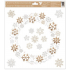 Fensterfolie ohne Kleber 30 x 33,5 cm Kranz