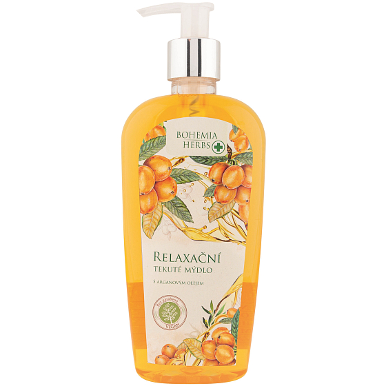 Böhmen Geschenke Kräuter Arganöl entspannender Flüssigseifenspender 300 ml